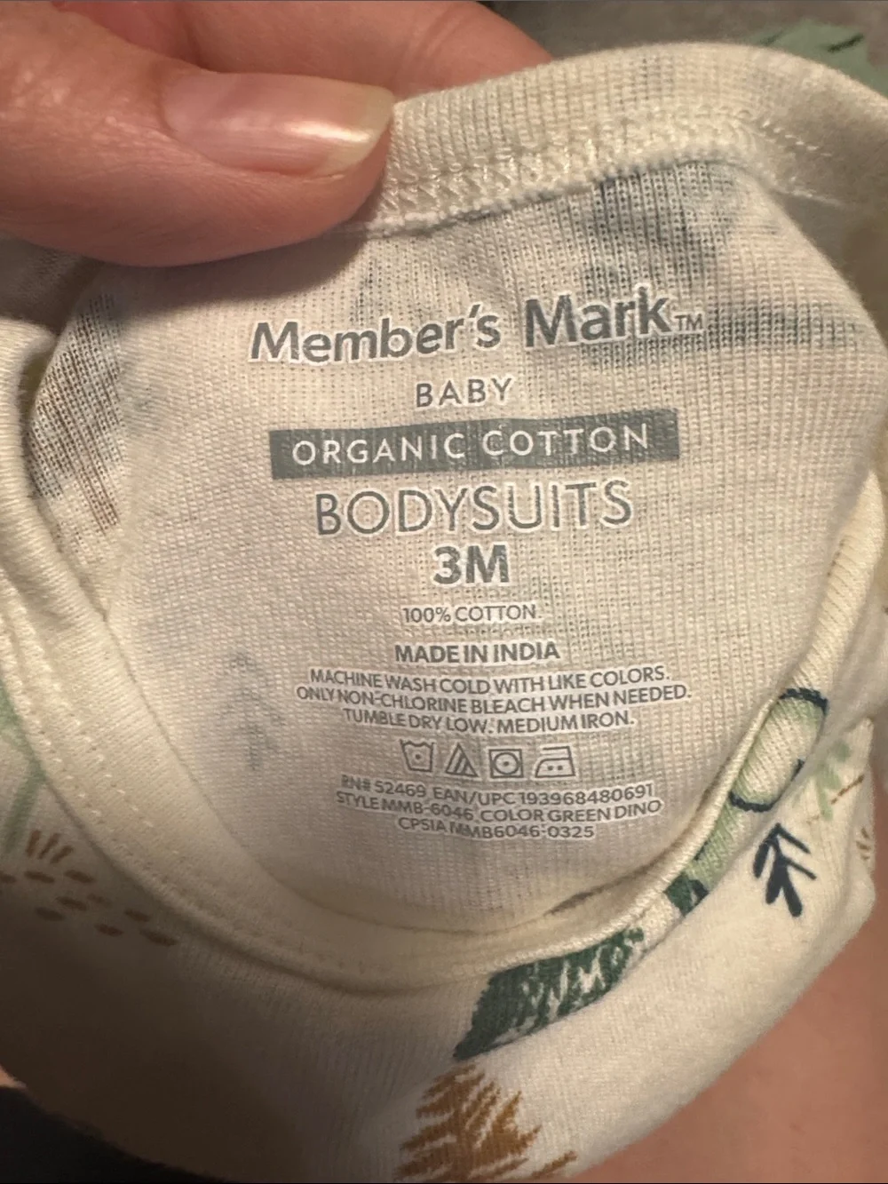 Mixed Nature & Solid Long-Sleeve Baby One-Piece Bodysuits - Green, Cream & Beige
